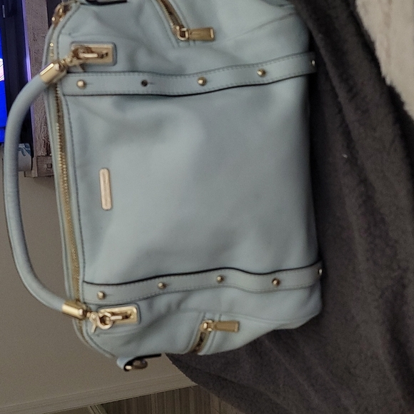 Rebecca Minkoff Bag Light Blue Leather - Picture 1 of 5